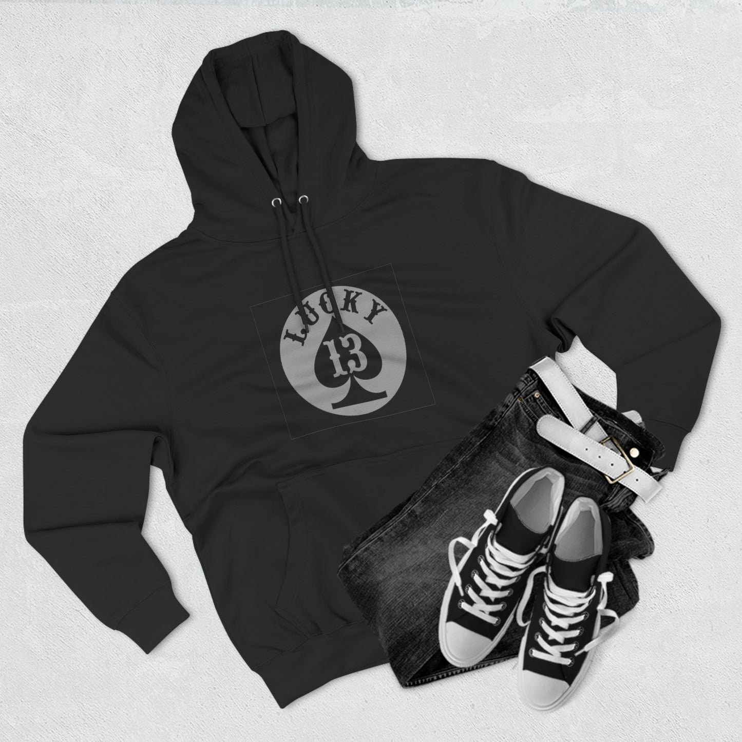 LUCKY 13 Unisex Premium Pullover Hoodie