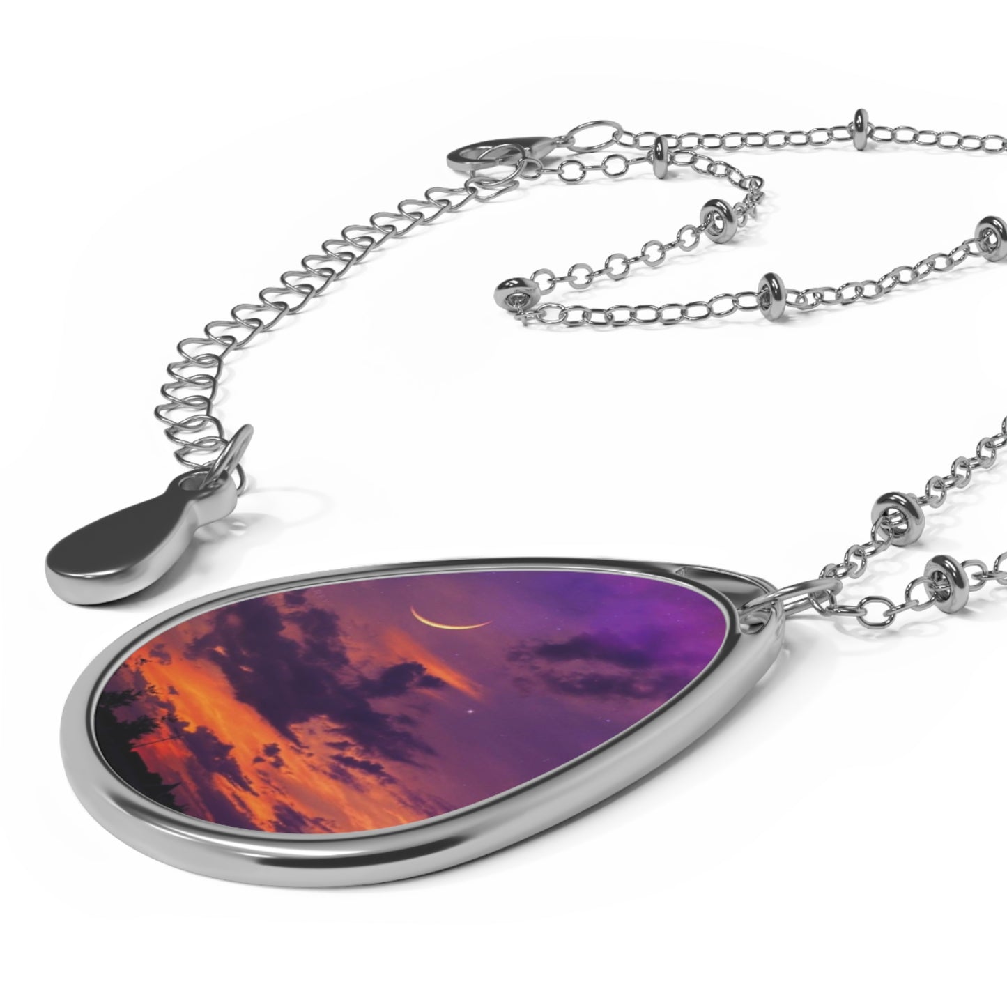 Sunset Oval Necklace