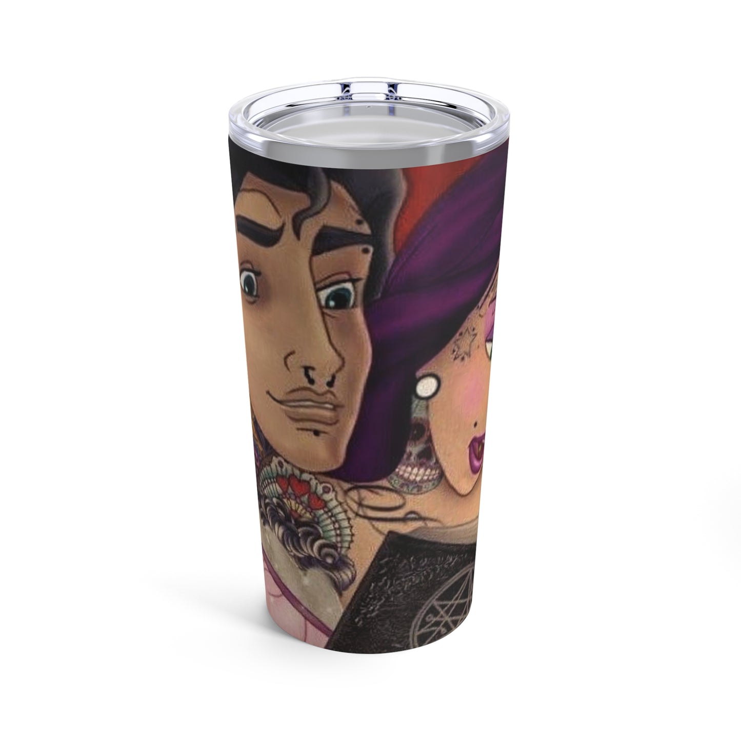 Punk rock Beauty and the beast Tumbler 20oz