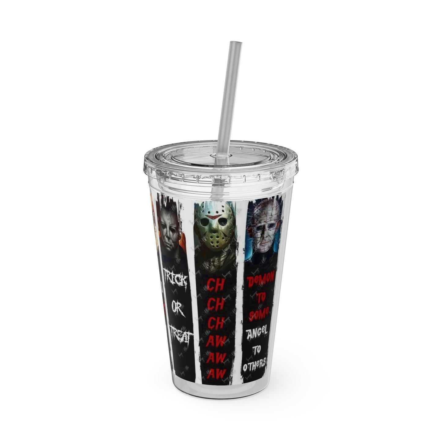 Slasher Tumbler with Straw, 16oz