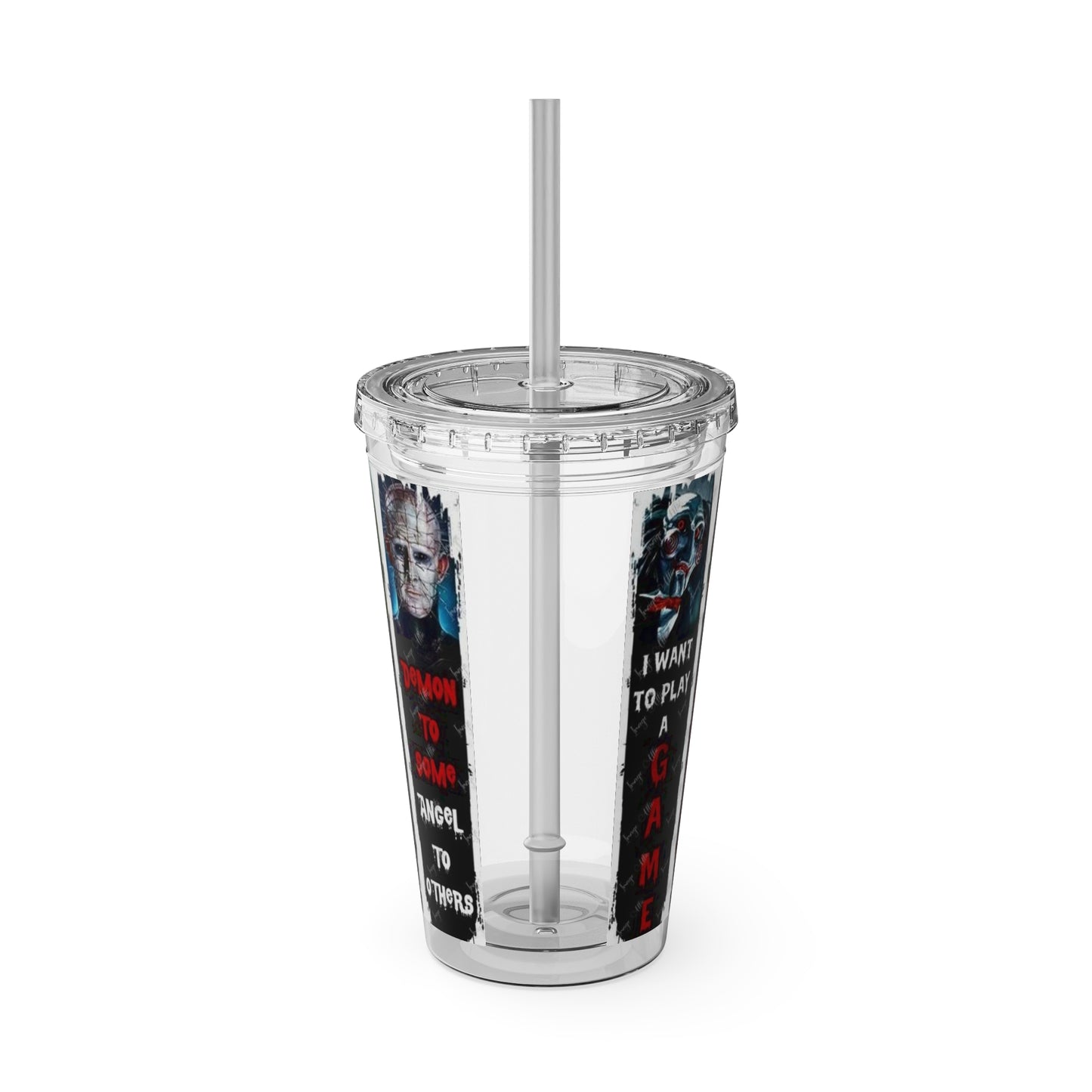 Slasher Tumbler with Straw, 16oz