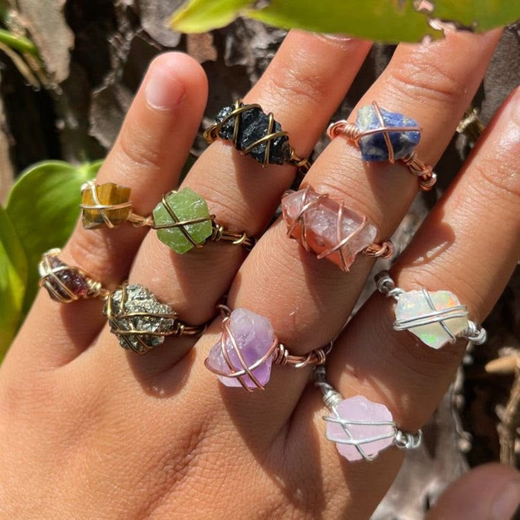 Crystal rings